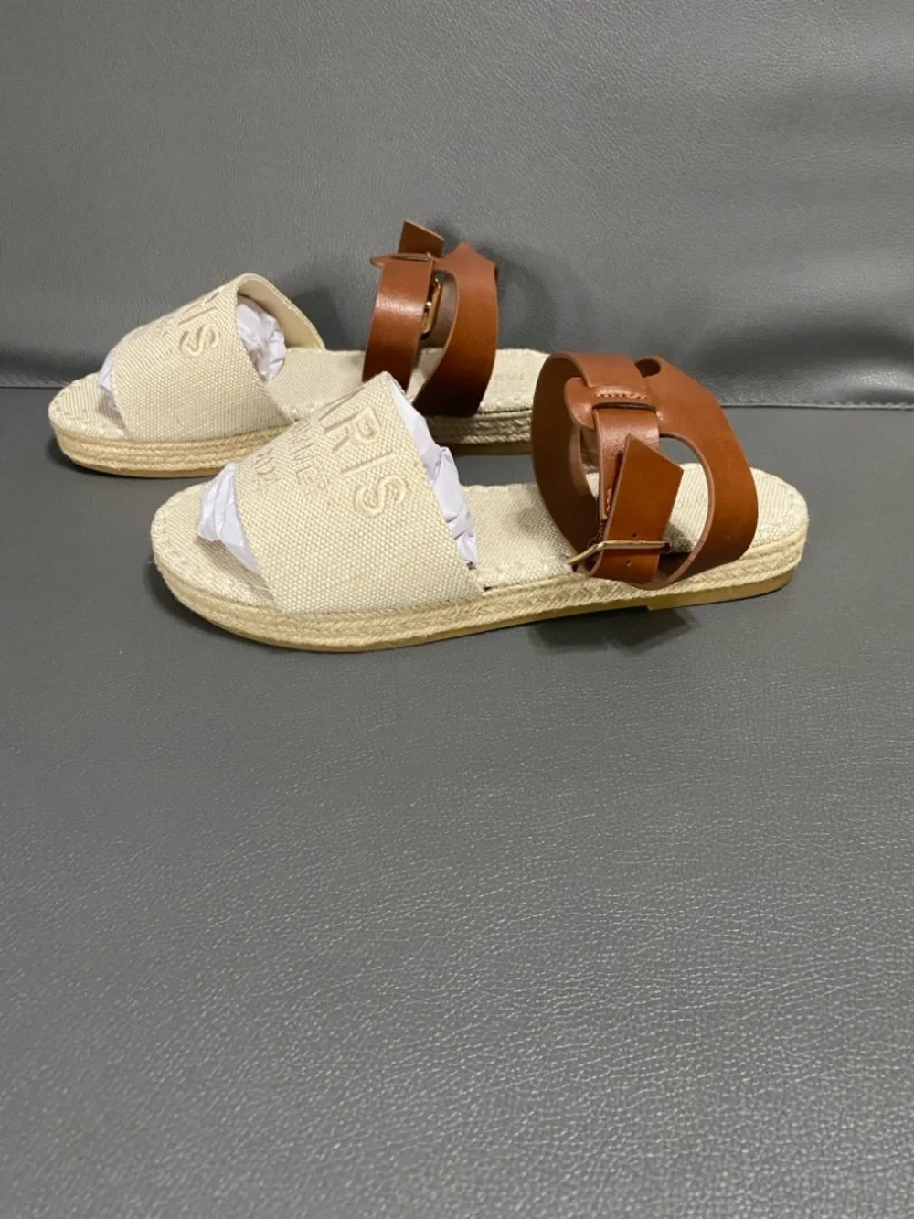 NWOT Ankle-Strap Espadrille Sandals